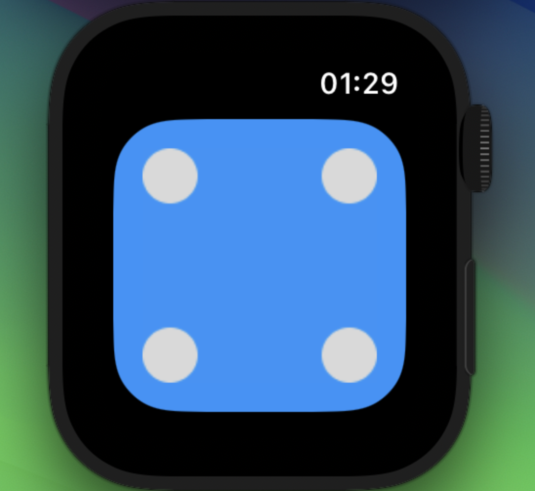 Экран приложения DiceRoll для Apple Watch