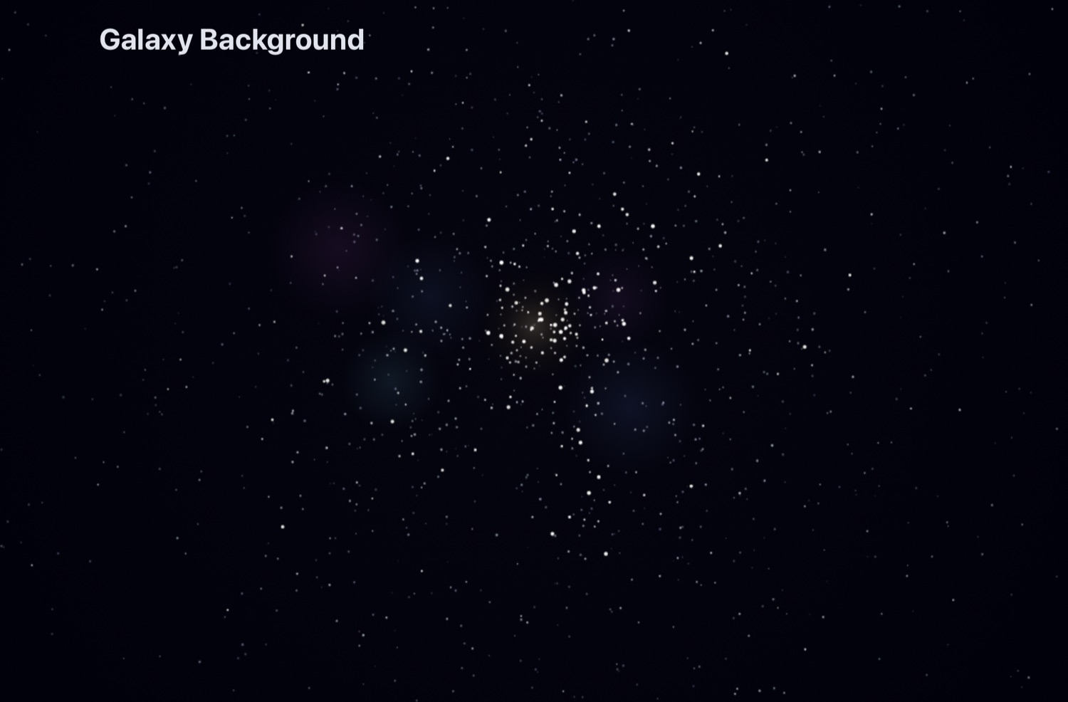 GalaxyBackground — звёздное поле