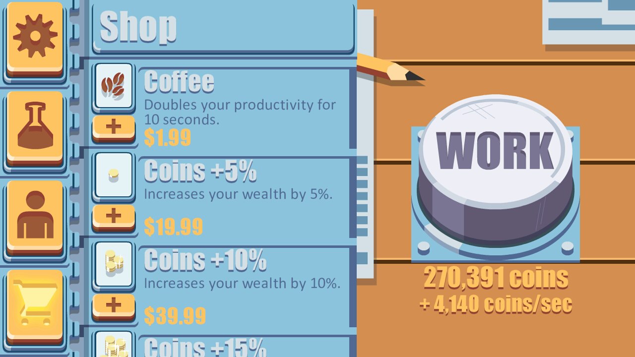 Make It Work! clicker gameplay