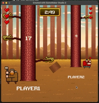 Timberman multiplayer gameplay